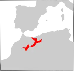 Mapa de distribución