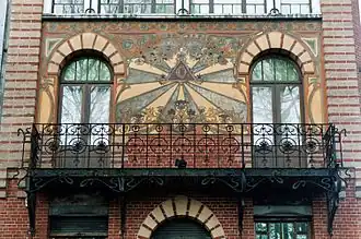 Maison dorée de Charleroi: esgrafiados de Gabriel van Dievoet