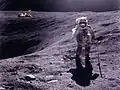 Imagen de Duke mientras exploraba la Luna en la misión Apolo 16.