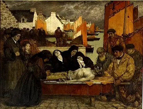 Las víctimas de la mar, de Charles Cottet, 1908-1909.