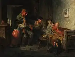 La despedida, de De Groux, ca. 1850-1870.