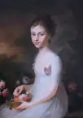 Carolina Augusta en su infancia por Joseph Hauber (1800).