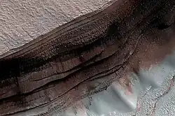 Chasma Boreale, visto por HiRISE .