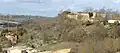 El antiguo castillo de Preignan con vista del valle del Gers
