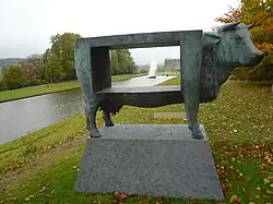 Vaca en Chatsworth Gardens