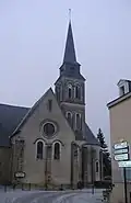 La iglesia en invierno.