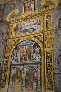 Fresco votivo del contratecho (segunda mitad del siglo XVI).