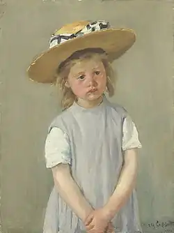 Niña con sombrero de paja (1886)