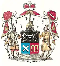 Misyurka aristocrático: escudo de armas de la familia kazaja Chingis (Чингисы en idioma ruso)