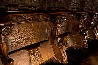 Misericordia en el coro de la Catedral de Toledo