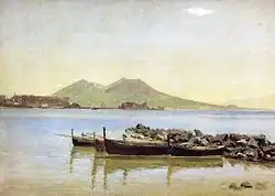 La bahía de Nápoles con el Vesubio al fondo (1839)