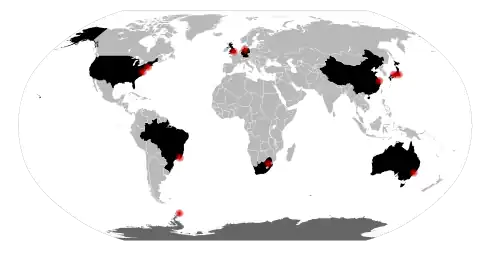 Ciudades participantes.