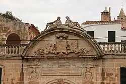 Detalle de la fachada de Cas Conde