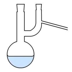 Matraz de Claisen con tubo de desprendimiento lateral
