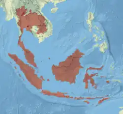 Mapa de distribución de Anentome helena
