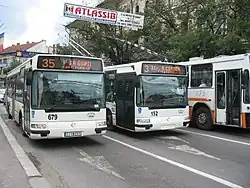 Irisbus Agora bus y trolebús en Cluj-Napoca, Rumanía
