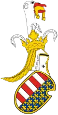 Cimera del escudo del rey Luis I de Hungría