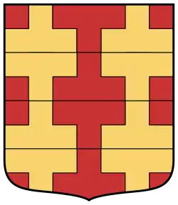 Contrapotente de gules y oro