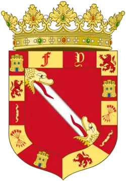 Escudo de armas mayor utilizado de 1861 a 1865