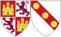 Escudo de Juana de Dammartin como reina de Castilla.