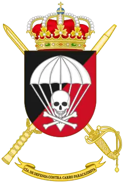 Escudo de la Compañía de Defensa Contracarro Paracaidista (CIADCCPAC)