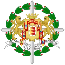 Escudo de la provincia de Valladolid tras la modificación de 1939