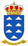Escudo de la Zona Militar de Canarias (1984-2002)
