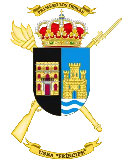 Escudo de la Unidad de Servicio de Base "Príncipe" (USBA)