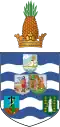 Escudo de armas de las Islas Británicas de Sotavento (1940-1956)
