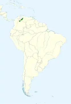 Distribución geográfica del inca verde.
