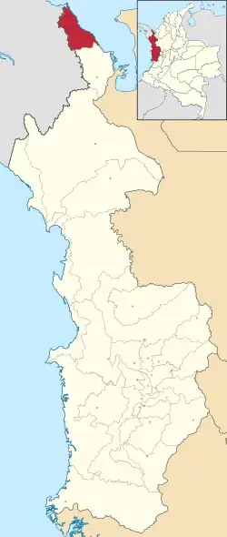 Acandí ubicada en Chocó