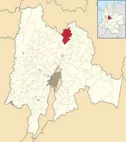 Carmen de Carupa ubicada en Cundinamarca