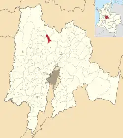 Villagómez ubicada en Cundinamarca