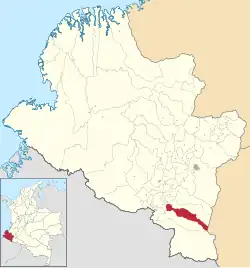 Córdoba ubicada en Nariño (Colombia)