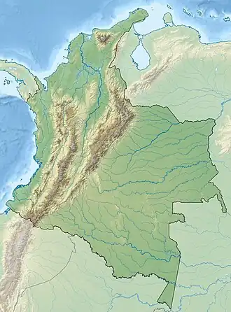 Sierra Nevada de Santa Marta ubicada en Colombia