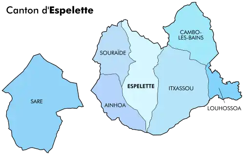 Comunas del cantón de Espelette