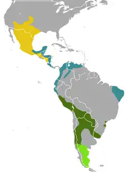 Distribución de conepatus