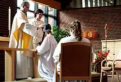 Ceremonia de la confirmación.