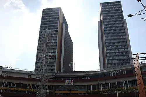 Sede principal del Consejo Nacional Electoral. Sede del poder electoral.