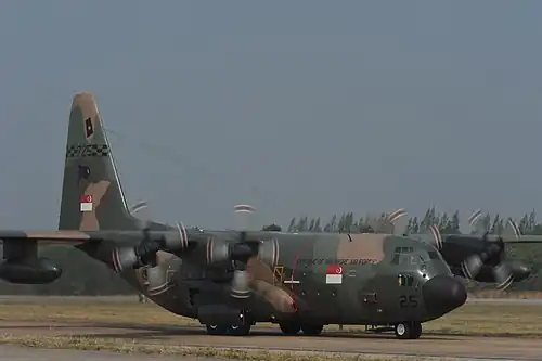 Plasan proporcionó blindaje para el Lockheed C-130 Hercules de la Fuerza Aérea de Singapur.