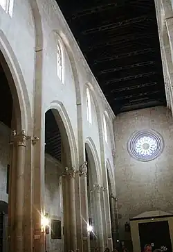 Nave central y arcos formeros