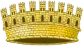 Corona mural de diputación o veguería