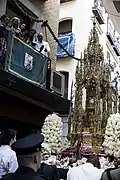 La Custodia en procesión en Corpus Christi.