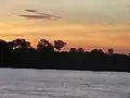 Atardecer en el Río Amazonas en Tabatinga