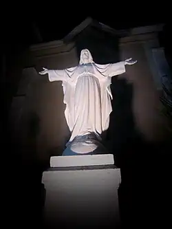 Cristo Redentor de noche.