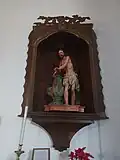 Hornacina donde se venera la imagen del Cristo.