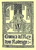 Rodrigo, Rey de los Visigodos, muere en el 711 d. C. en la batalla de Guadalete contra los musulmanes, que entraron para apoyar uno de los bandos en una guerra civil. Estos conquistan la capital Toledo y casi toda la península, y hasta Burdeos y Marsella en la actual Francia.