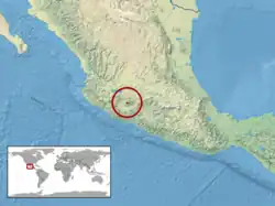 Distribución de C. tancitarensis