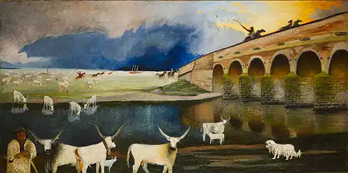 Tivadar Kosztka Csontváry: Tormenta sobre el Hortobágy (1903)