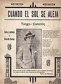"Cuando el sol se aleja", letra y música: Rafael M. Sánchez (1933)